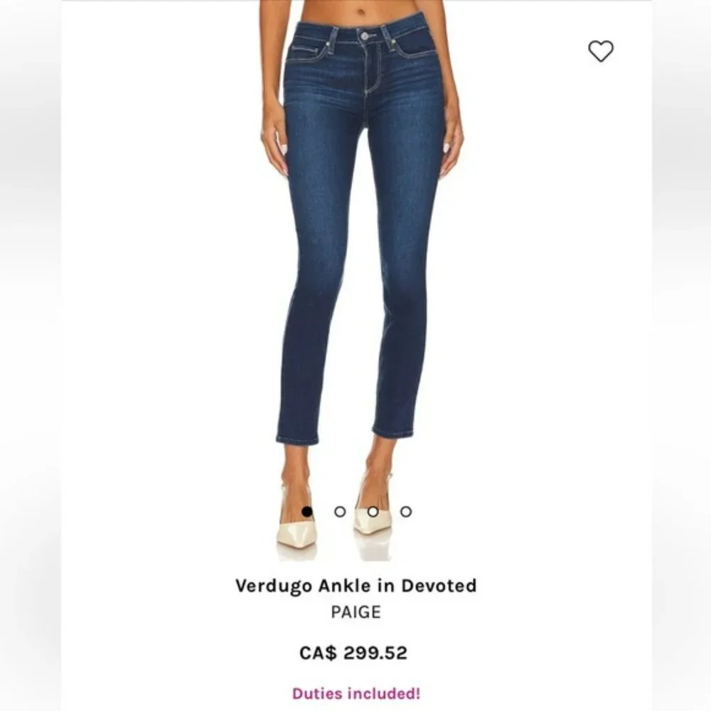 Paige Verdugo Ankle Jeans Size 26 Verdugo Ankle Jeans Size - Picture 2 of 13